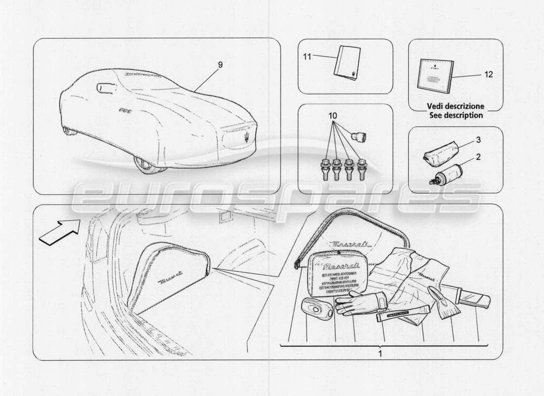 Maserati QTP. V8 3.8 530bhp 2014 Auto Accessories Provided Part Diagram