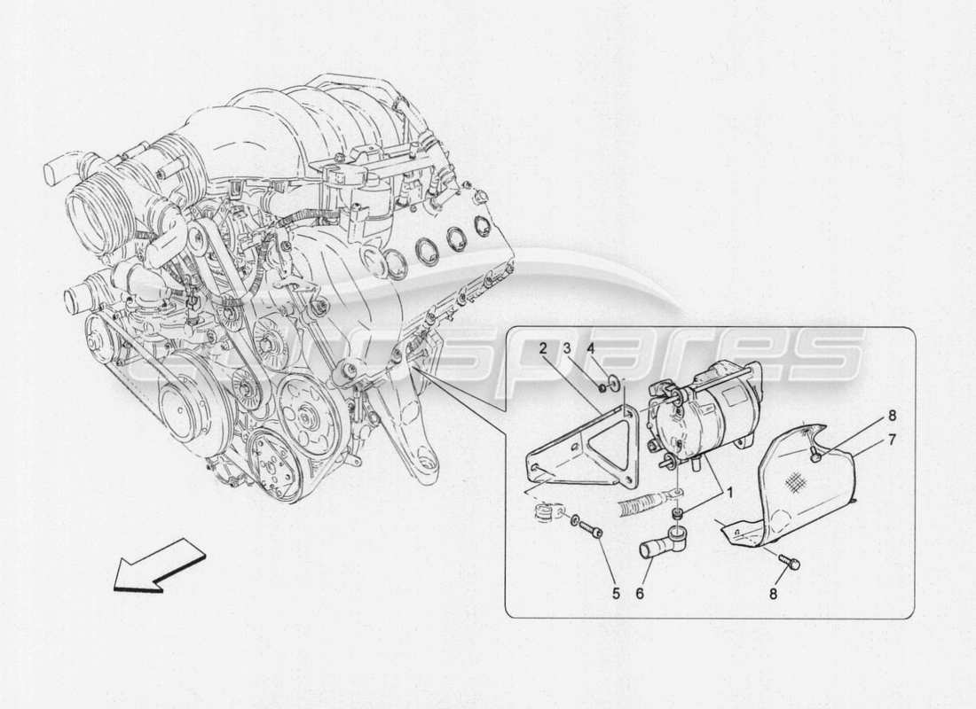 Maserati GranTurismo Special Edition electronic control: engine ignition Part Diagram