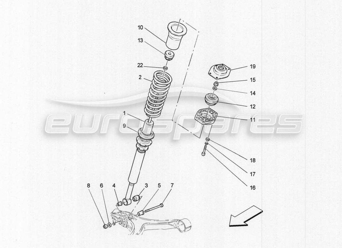 Maserati GranTurismo Special Edition front shock absorber devices Part Diagram