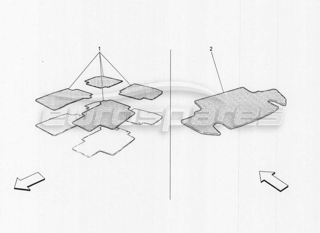 Maserati GranTurismo Special Edition Accessories Provided Part Diagram