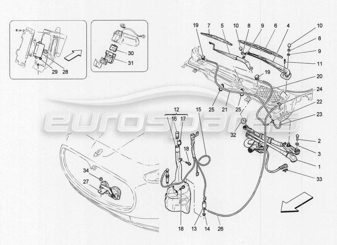 Maserati GranTurismo Special Edition external vehicle devices Part Diagram