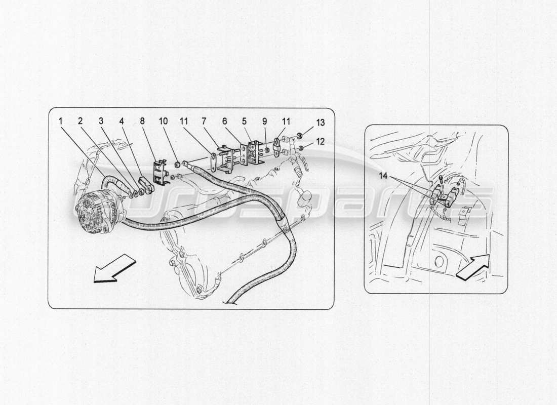 Maserati GranTurismo Special Edition main wiring Part Diagram