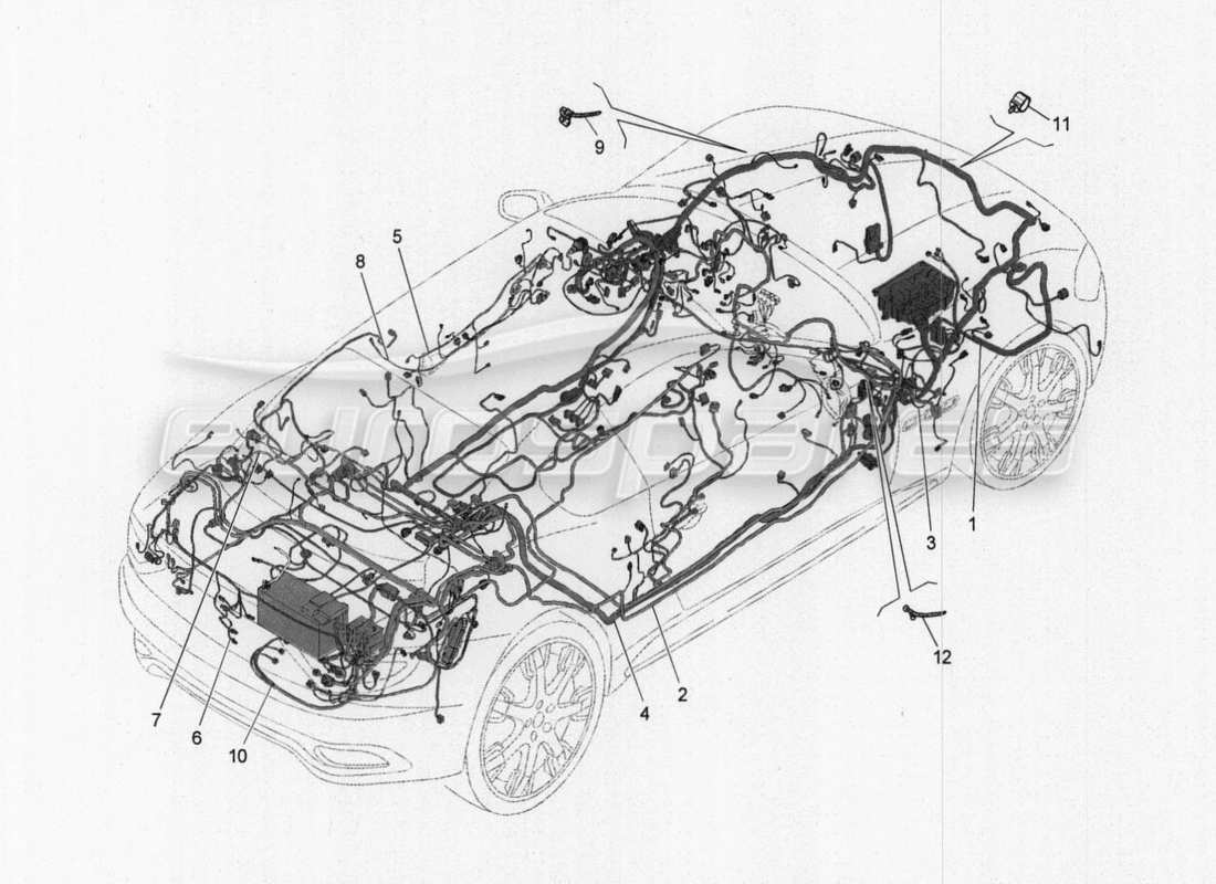 Maserati GranTurismo Special Edition main wiring Part Diagram