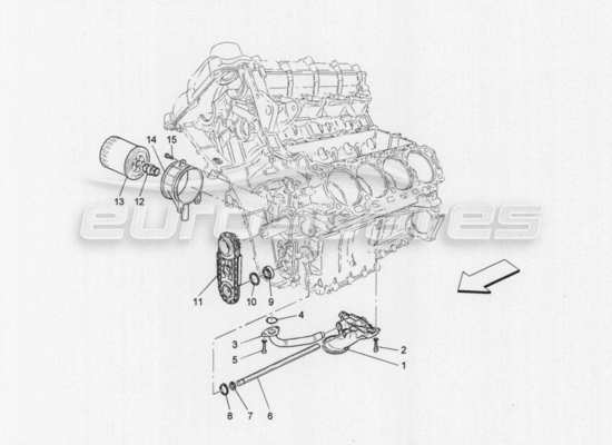 a part diagram from the Maserati GranTurismo parts catalogue