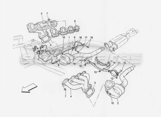 a part diagram from the Maserati GranTurismo Special Edition parts catalogue
