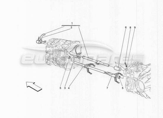 a part diagram from the Maserati GranTurismo Special Edition parts catalogue