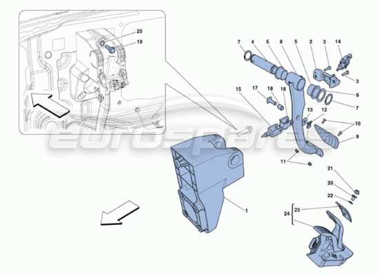 a part diagram from the Ferrari 488 parts catalogue