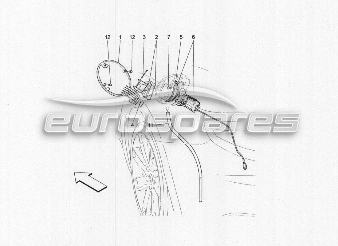 Maserati GranCabrio MC Centenario Fuel Speed And Controls Parts Diagram