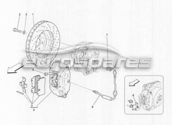 a part diagram from the Maserati GranCabrio MC Centenario parts catalogue