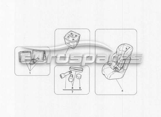 a part diagram from the Maserati GranCabrio parts catalogue