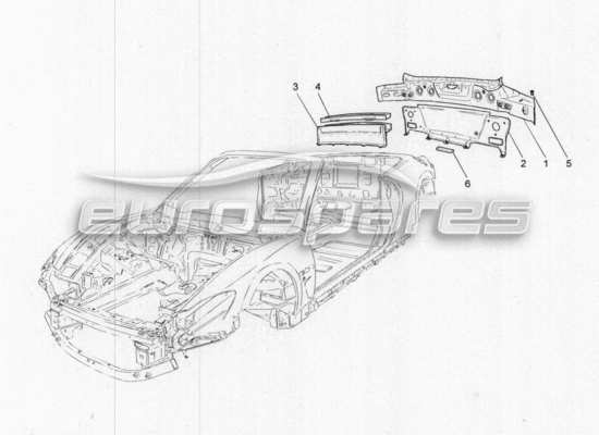 a part diagram from the Maserati GranCabrio parts catalogue