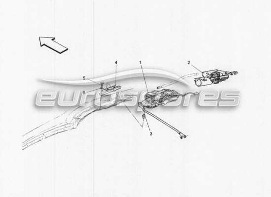 a part diagram from the Maserati GranCabrio parts catalogue