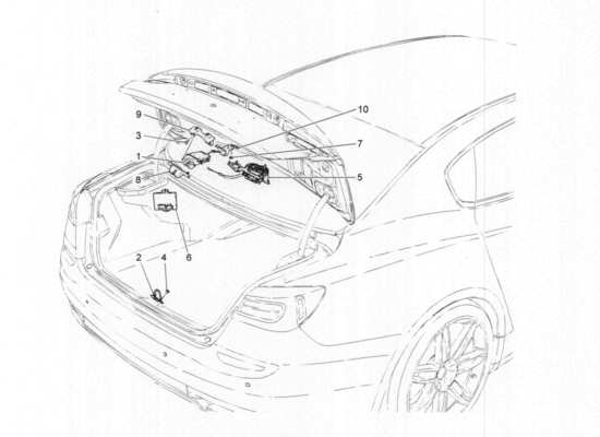 a part diagram from the Maserati QTP. V6 3.0 BT 410bhp 2015 parts catalogue