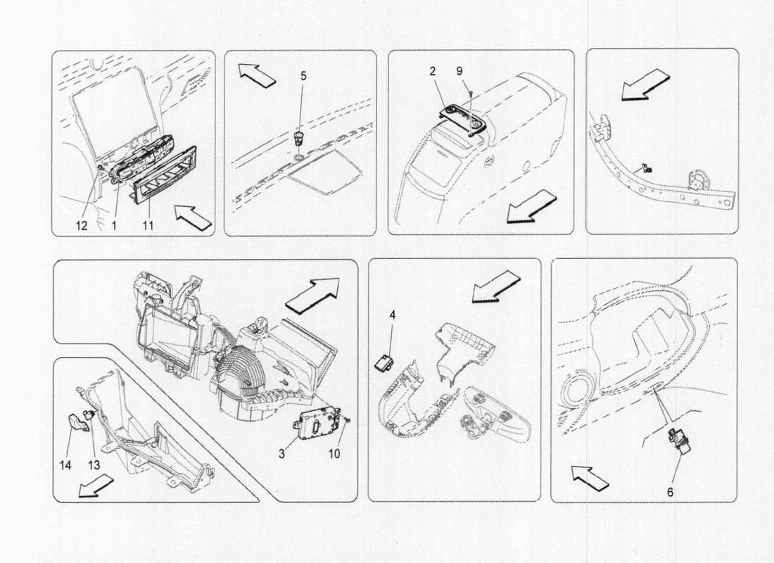 Maserati QTP. V6 3.0 TDS 275bhp 2017 A c Unit:electronic Control Parts Diagram