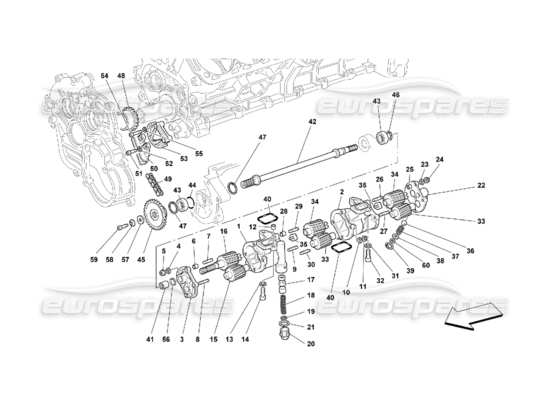 a part diagram from the Ferrari 550 parts catalogue