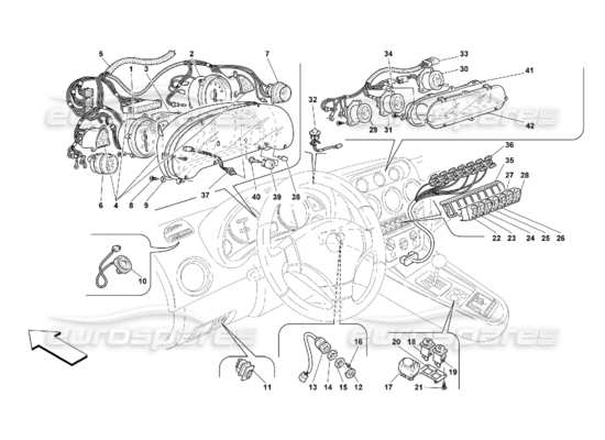 a part diagram from the Ferrari 550 Maranello parts catalogue