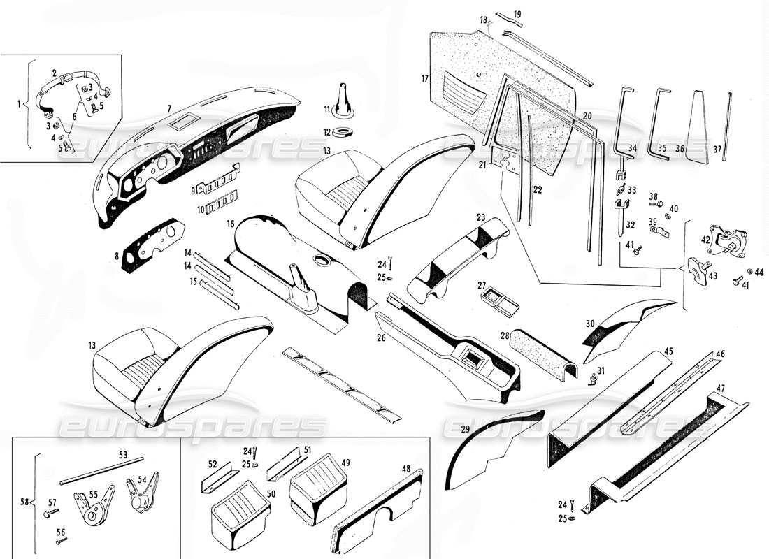 Part diagram containing part number 107 - BP 58115