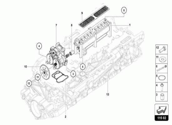 a part diagram from the Lamborghini Centenario parts catalogue