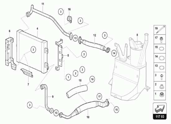 a part diagram from the Lamborghini Centenario Spider parts catalogue