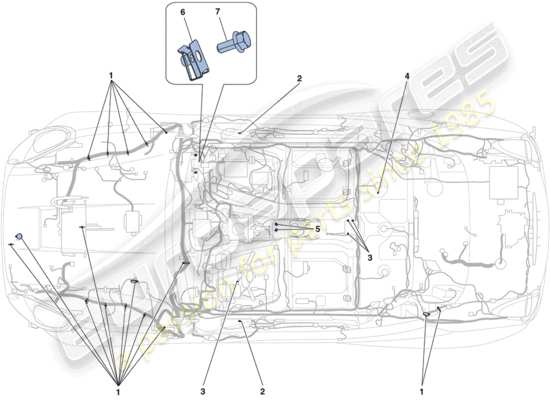 a part diagram from the Ferrari California (Europe) parts catalogue
