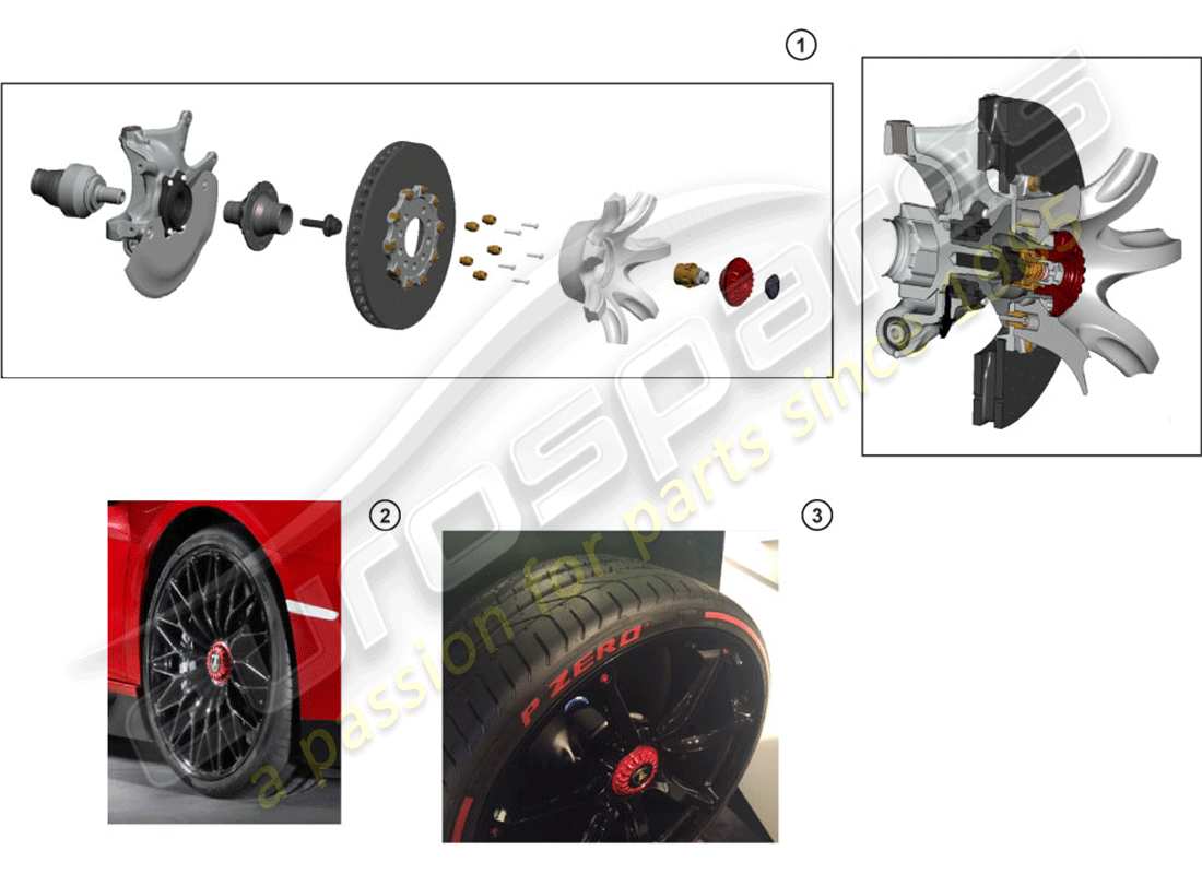 Lamborghini LP770-4 SVJ Coupe (Accessories) WHEEL NUT Parts Diagram