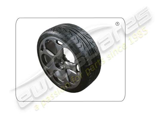 a part diagram from the Lamborghini Huracan LP580-2 Spyder (Accessories) parts catalogue