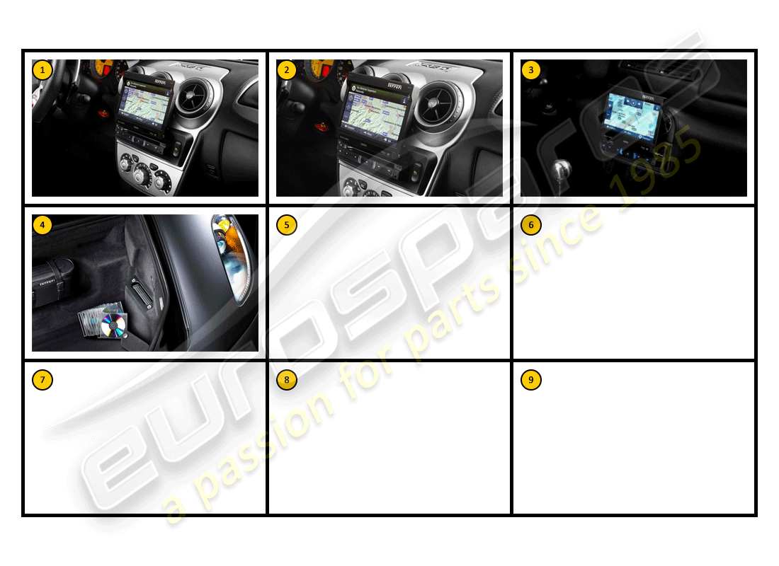 Ferrari F430 Coupe (Accessories) Equipment - In Car Entertainment Part Diagram