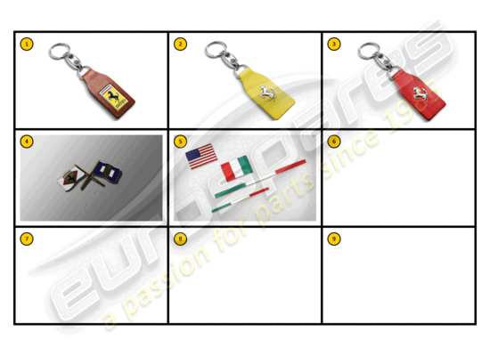 a part diagram from the Ferrari F430 Coupe (Accessories) parts catalogue