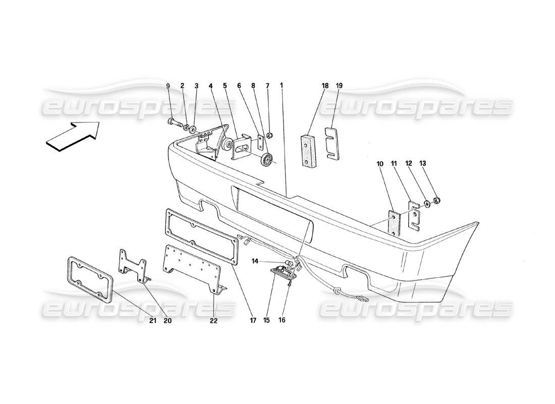 Part diagram containing part number 62126500