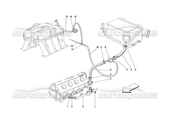 a part diagram from the Ferrari 348 parts catalogue