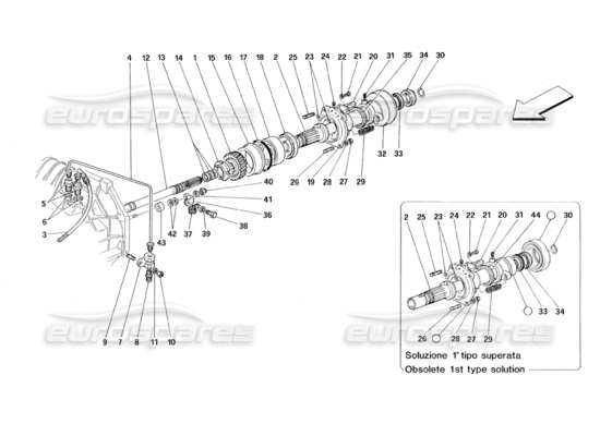 a part diagram from the Ferrari 348 parts catalogue