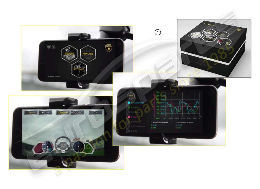 Lamborghini Huracan Performante Coupe (Accessories) INSTALLATION KIT Parts Diagram