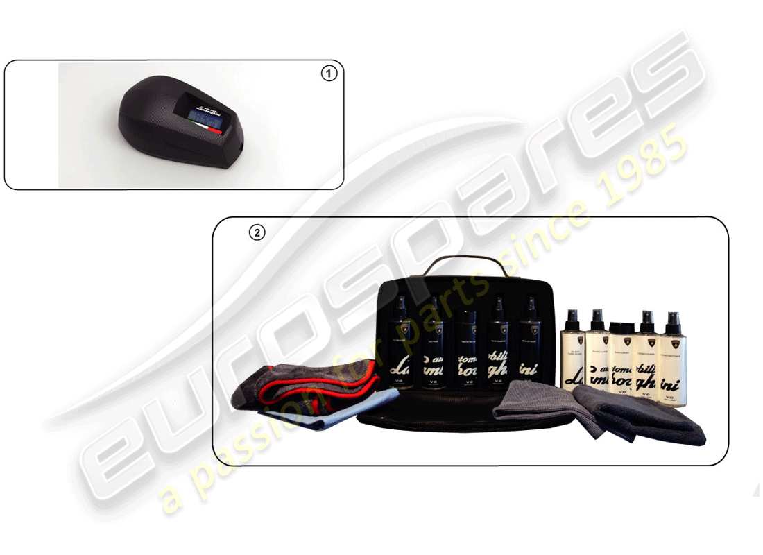 Lamborghini Huracan Performante Coupe (Accessories) CLEANING AGENT SET Parts Diagram