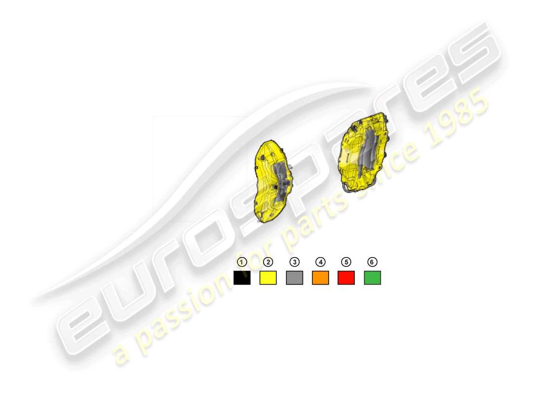 Lamborghini Huracan Performante Coupe (Accessories) BRAKE CALLIPER REPAIR SET Parts Diagram