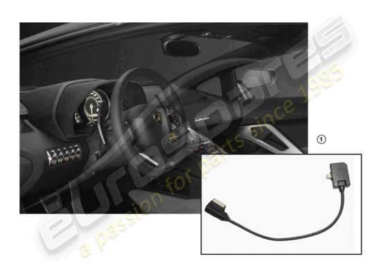 a part diagram from the Lamborghini Huracan Performante Coupe (Accessories) parts catalogue