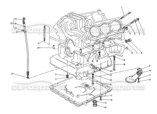 a part diagram from the Maserati Biturbo Spider parts catalogue