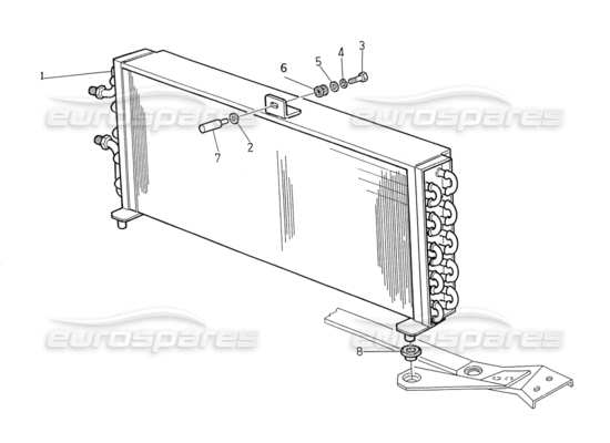 a part diagram from the Maserati Biturbo (1983-1995) parts catalogue