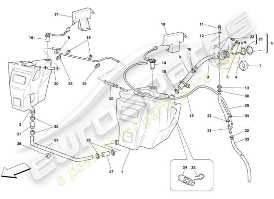 a part diagram from the Ferrari 430 parts catalogue