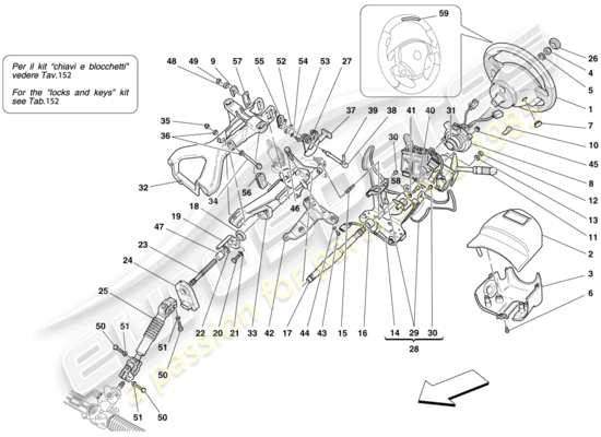 a part diagram from the Ferrari F430 Scuderia (Europe) parts catalogue