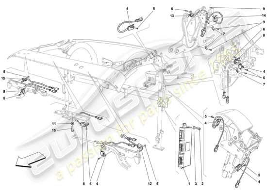 a part diagram from the Ferrari 430 parts catalogue