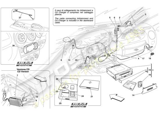 a part diagram from the Ferrari F430 Scuderia (Europe) parts catalogue