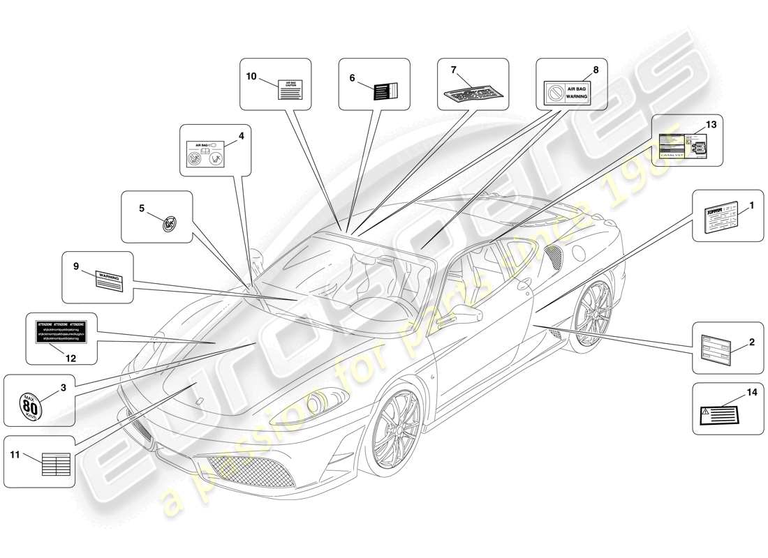 Part diagram containing part number 69275300