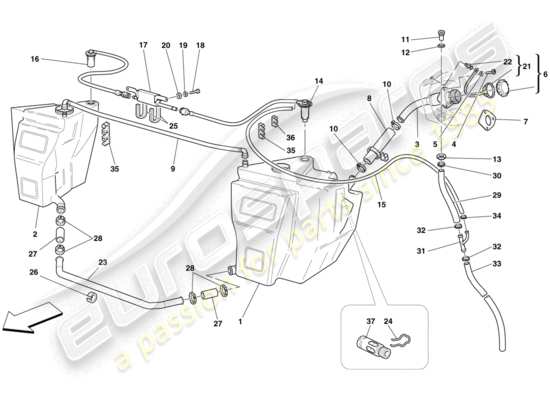 a part diagram from the Ferrari 430 parts catalogue