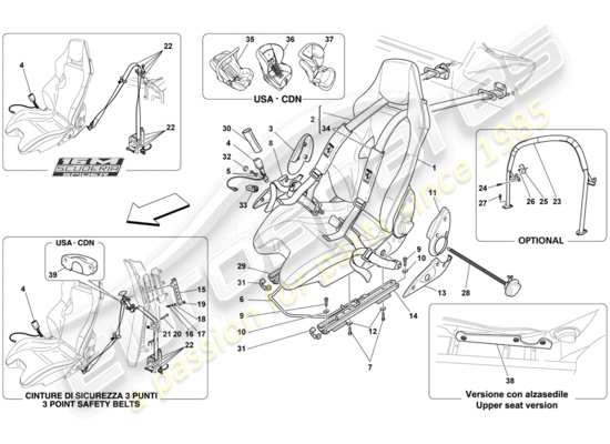 a part diagram from the Ferrari F430 Scuderia (RHD) parts catalogue