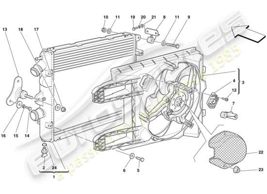 a part diagram from the Ferrari 430 parts catalogue