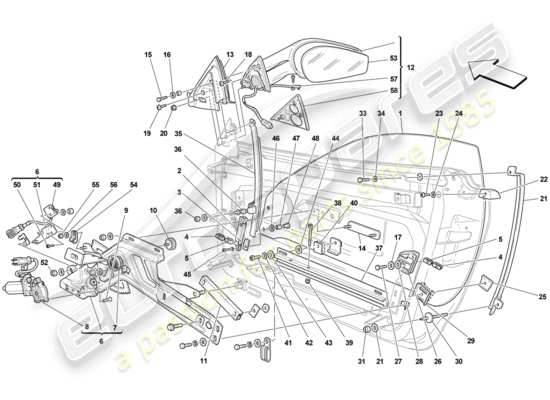 a part diagram from the Ferrari 430 parts catalogue