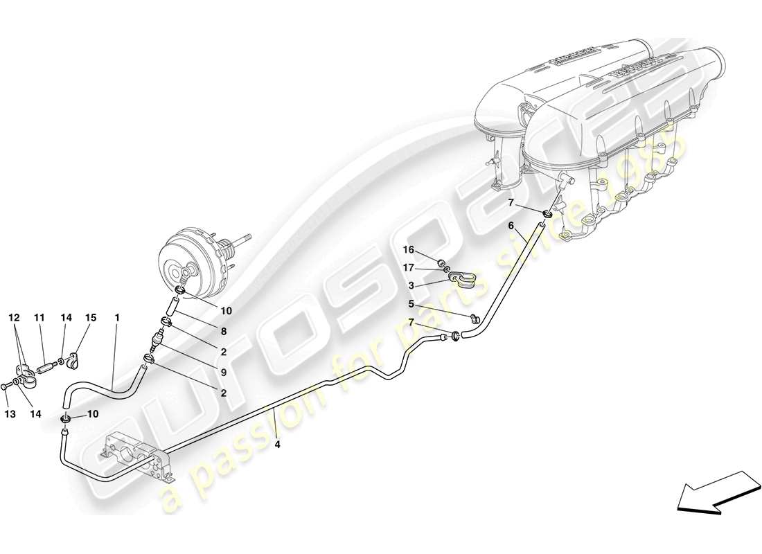 Ferrari F430 Coupe (Europe) Power Steering System Parts Diagram