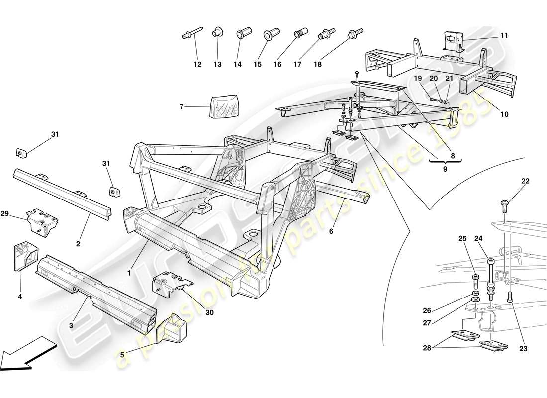 Part diagram containing part number 68887111