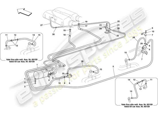 a part diagram from the Ferrari 430 parts catalogue