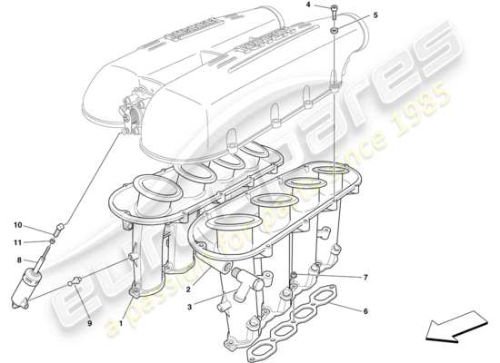 a part diagram from the Ferrari 430 parts catalogue